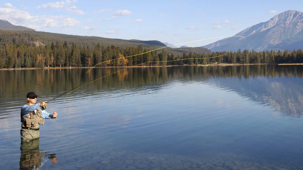 peche mouche lac